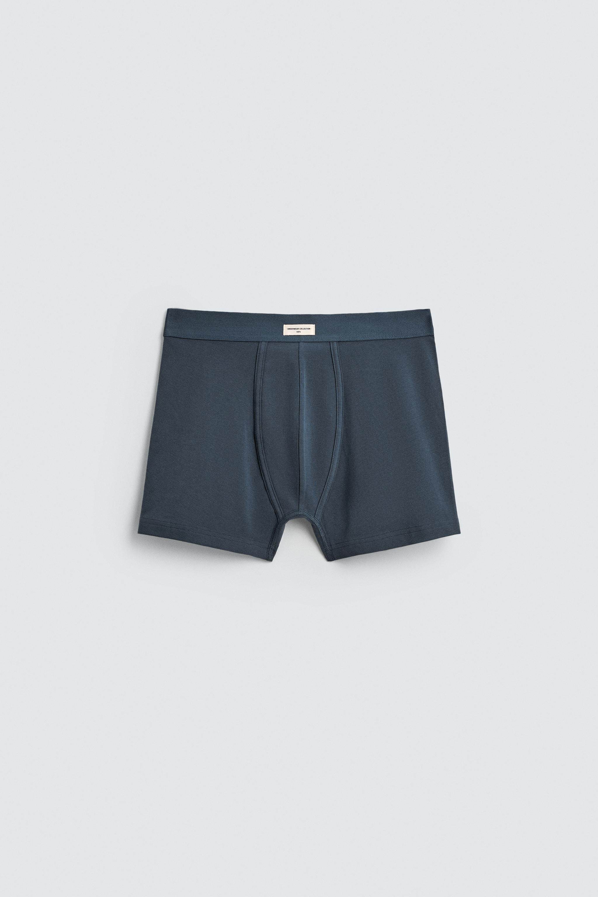 мужские боксеры zara2026春夏新品 男装 3条套装柔软平角内裤 4442415 555