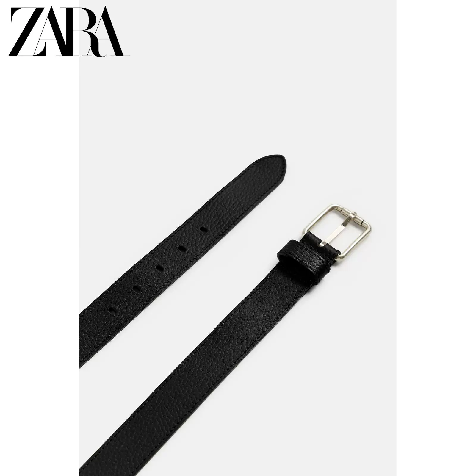 ZARA 2025 Осенние новинки Мужская кожаная обувь с прострочкой пояс 6399303 800