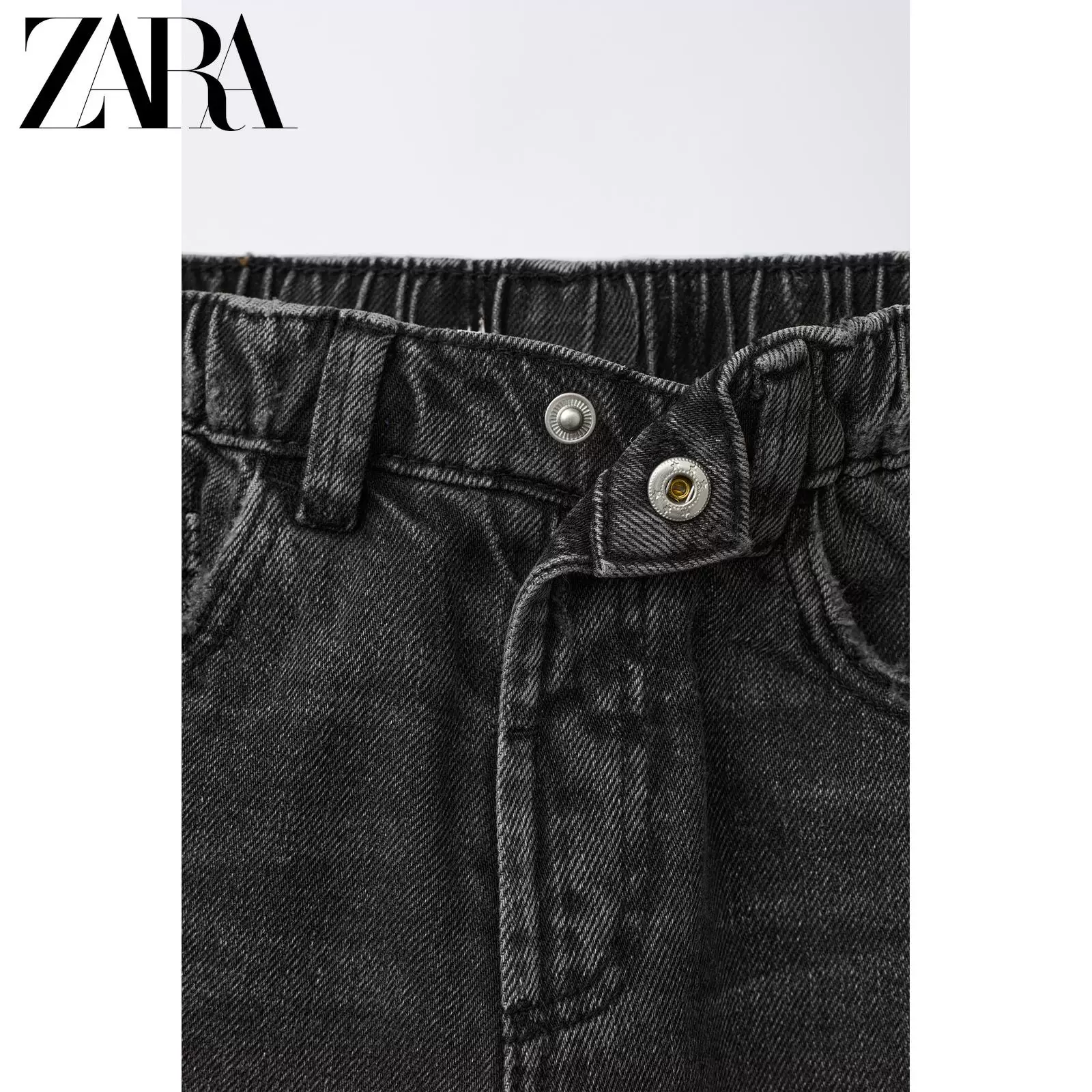 ZARA 2026 весна-лето новые товары для малышей и детей свободные повседневные джинсы с подколами 4441508 802