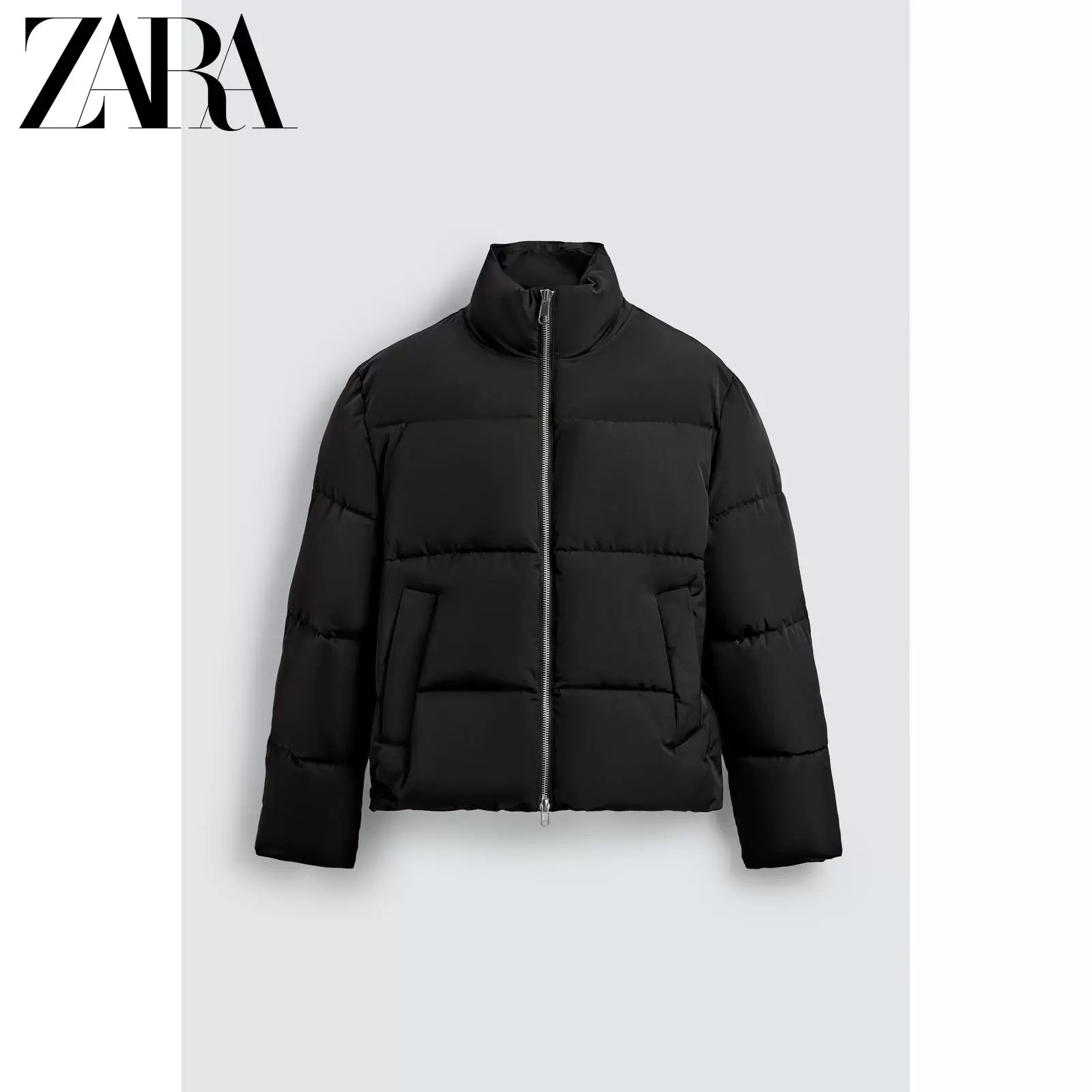 ZARA Autumn waterproof windproof down jacket with zipper