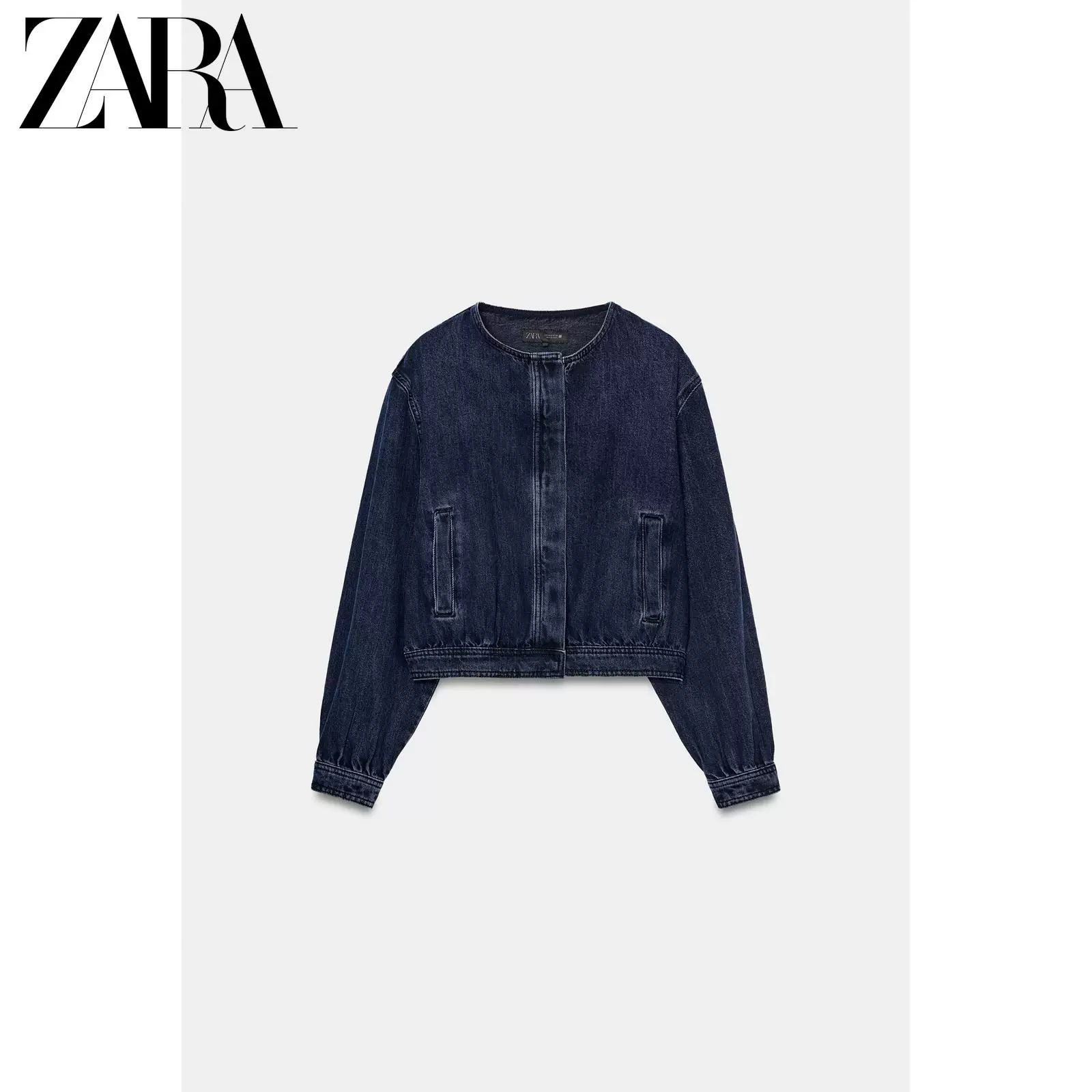 ЖЕНСКАЯ джинсовая бомбер-куртка ZARA Z1975 весна-лето 2026 год, артикул 6147195 407