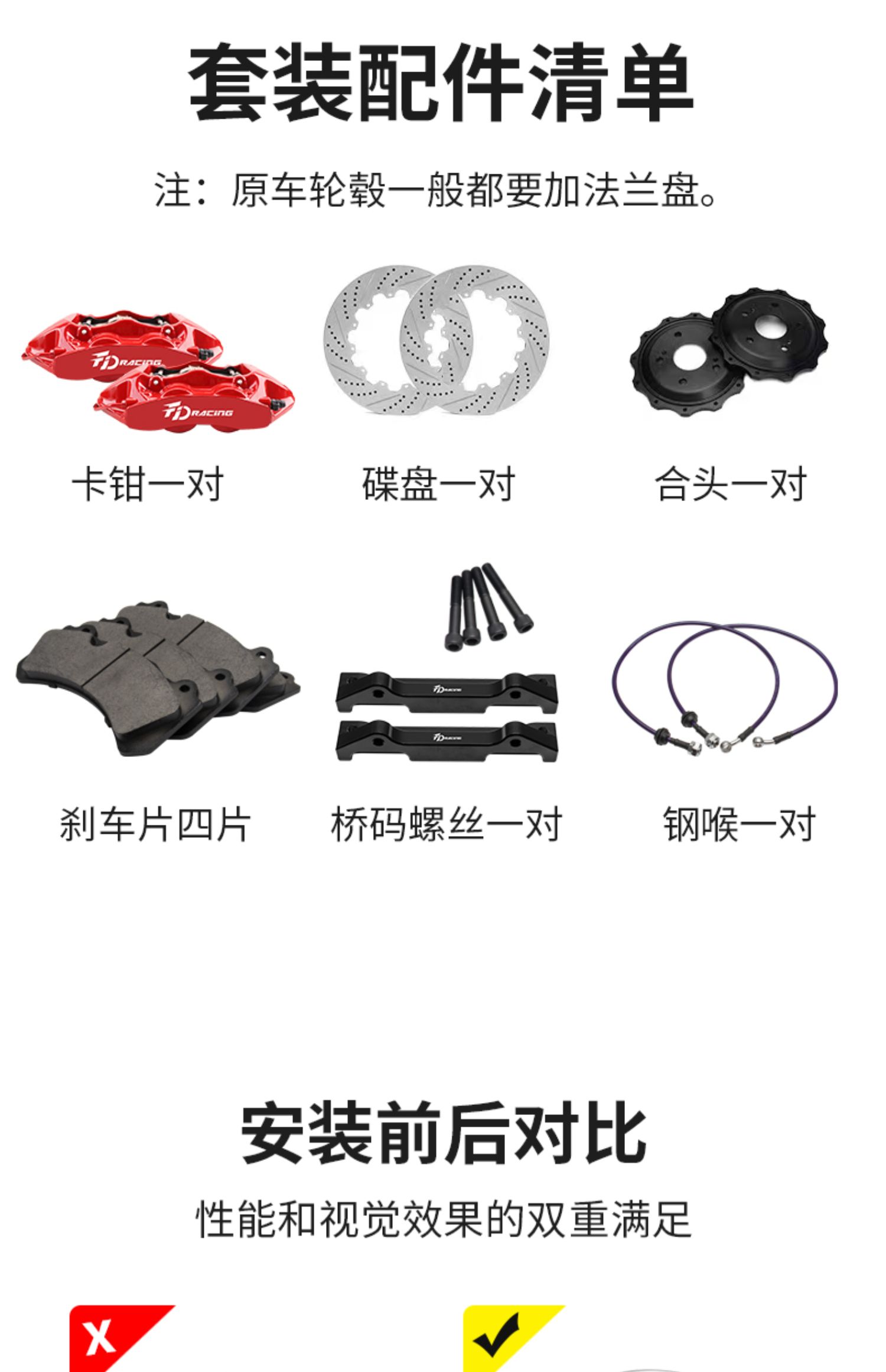 Feidun Brake Caliper Set Is Suitable for Jietu X70 S Coupe X90 Plus X95 Modified Brake Discs