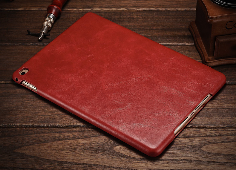 iCarer Vintage Series Smart Awakening Handmade Genuine Cowhide Leather Case Cover for Apple iPad mini 4