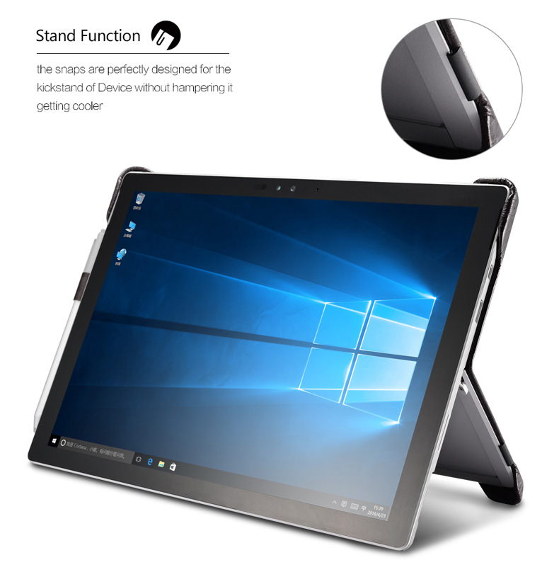 Microsoft Surface pro4 tay áo túi 12.3 inch da tay áo pro4 tablet phụ kiện máy tính lật vỏ