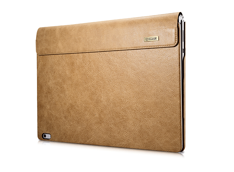 iCarer Oil Wax Vintage / Embossed Crocodile / Litchi Pattern Handmade Genuine Leather Detachable Flip Case for Surface Book