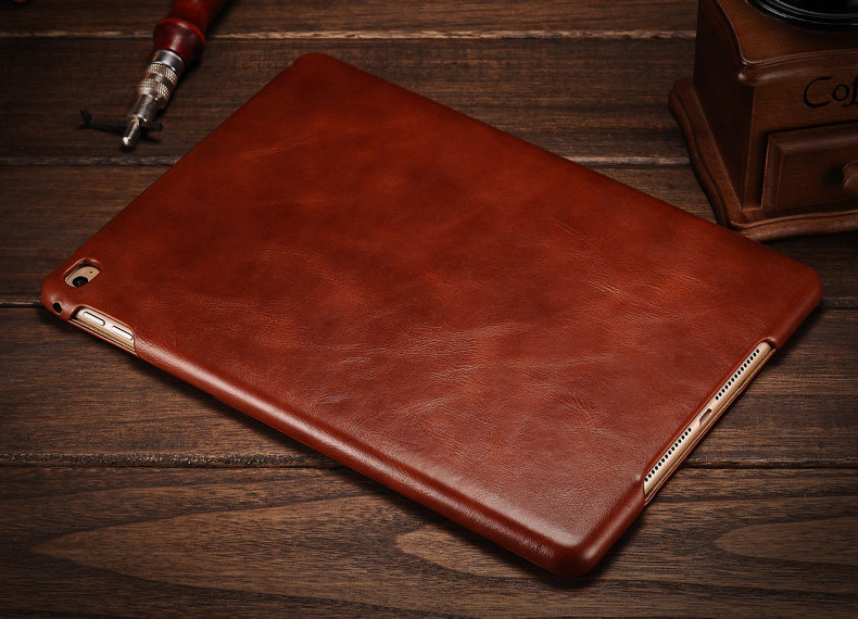 iCarer Vintage Series Smart Awakening Handmade Genuine Cowhide Leather Case Cover for Apple iPad mini 4