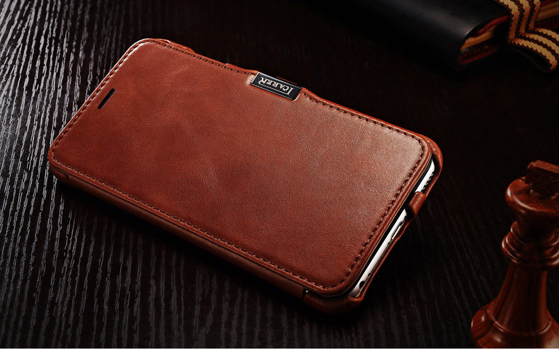 iCarer Vintage Series Side Open Handmade Genuine Cowhide Leather Case Cover for Apple iPhone 6S Plus/6 Plus & iPhone 6S/6