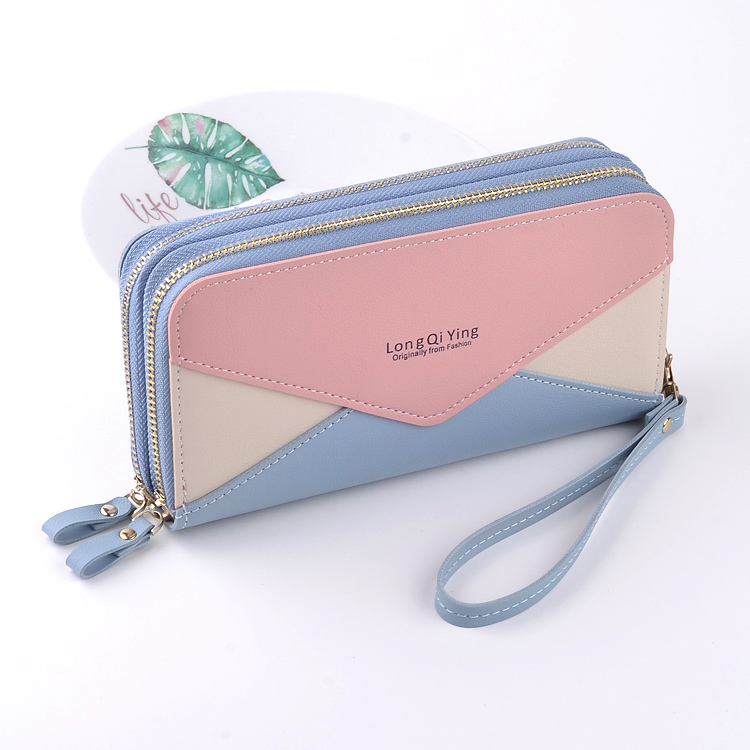 Clutch bag ladies tide bag temperament small fragrance wallet 2020 new small bag wrist hand carrying ultra-thin soft leather when D