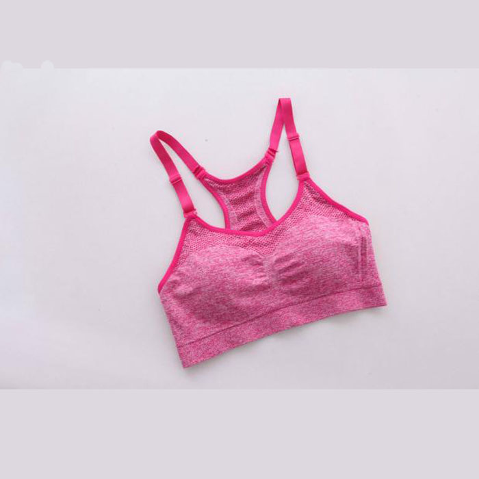 áo ngực thể thao chống sốc chạy điều chỉnh phụ vú womens gym yoga vest kiểu vòng thép-miễn phí với đồ lót ngực pad