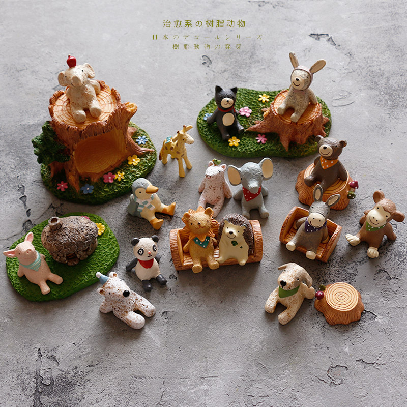 {木 苼} sáng tạo dễ thương nhựa thủ công động vật nhỏ zakka chữa lên bầu trời sao trang trí đạo cụ quà tặng xây tường trang trí phòng khách