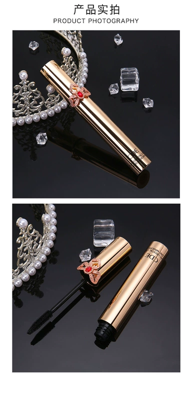 CDE Luxury Gold Crown Leirning Mascara Cong, Dày, Không thấm nước, Không Nhòe, Giá rẻ, Lâu trôi, Không Cắn Trong cùng một kiểu - Kem Mascara / Revitalash