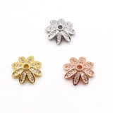 Медная инкрустация камня, цирконий, аксессуары, аксессуар ручной работы, 14 карат, золотой цвет, со снежинками