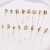 Посеребренная 925 тонкая игольная головка ремня, косое отверстие, кривое отверстие, левое и правое отверстия, длинная пряжка, коровья ноздря, горизонтальное отверстие, маленький кулон, пряжка из семян дыни