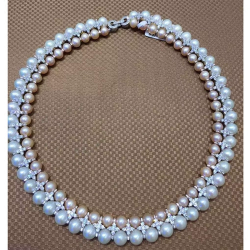 Аксессуары, ожерелье из жемчуга, браслет, серебро 925 пробы