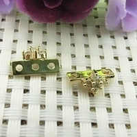 3 отверстия золотой цвет