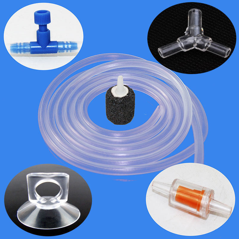 Fish Tank Oxygenation Pump Oxygen Pump Accessories Windpipe Sandhead Three-way Sucker Counter Current Valve Air Regulating Valve