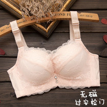  Super thickened non-magnetic non-iron underwear through the security gate college entrance examination non-rimmed bra gather girls flat-chested small bra