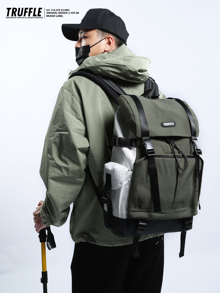 Truffle Outdoor Leisure Trendy Brand Large-Capacity Travel Backpack Male Student School Bag Mountaineering Computer Backpack Female