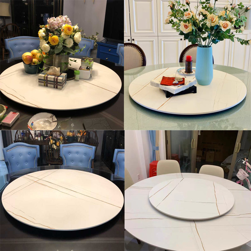 Dining table turntable Rock plate Dining table turntable Modern simple household small household dining table rock plate turntable