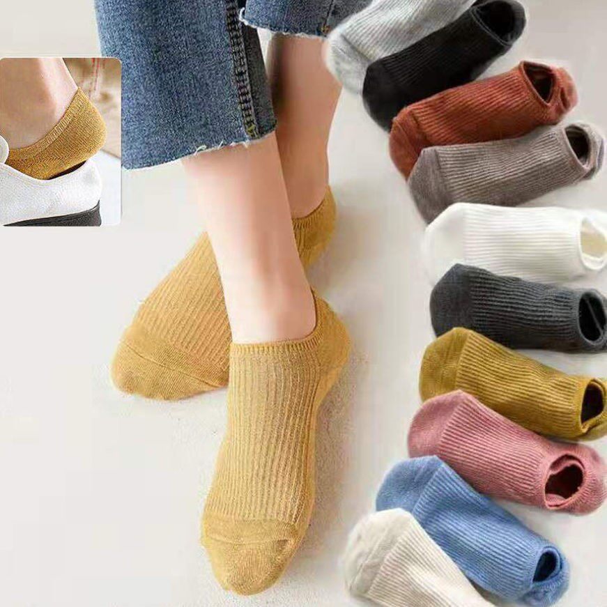 5 10 Double Sox Children Short Sox Shallow Mouth Korea Cute Summer Invisible Socks Low Bunch Summer Invisible College Day Thin