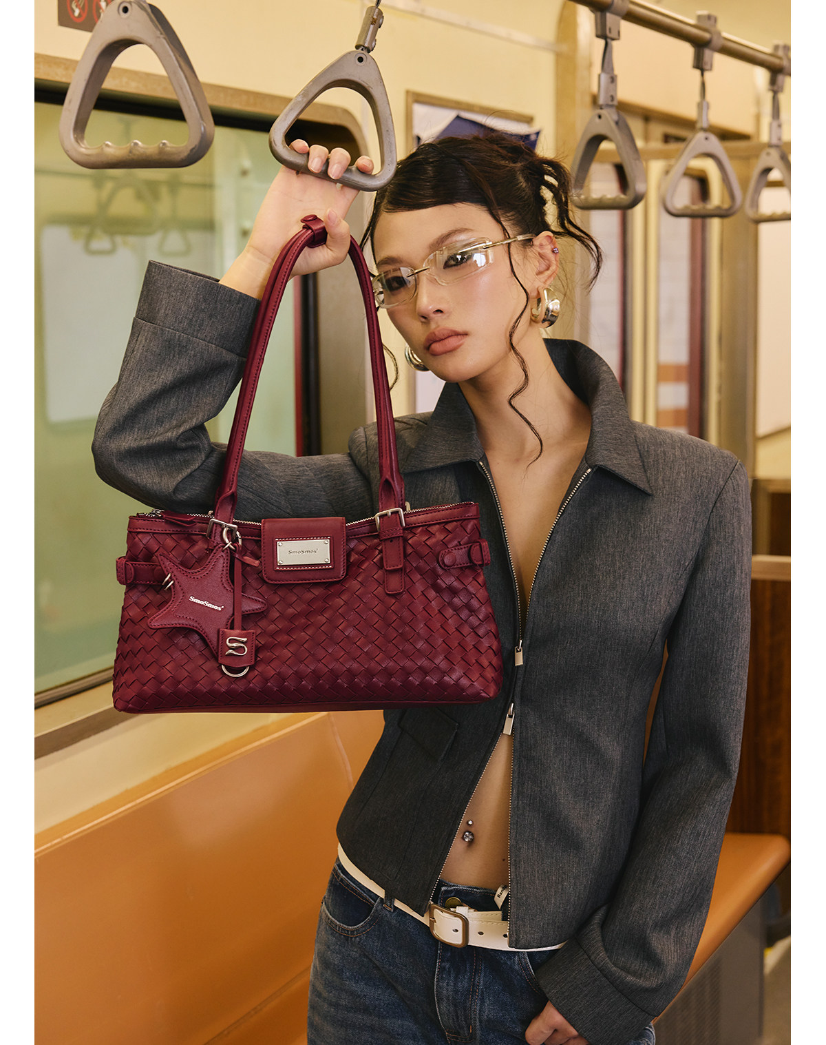 SmoSmos Woven Underarm Bag