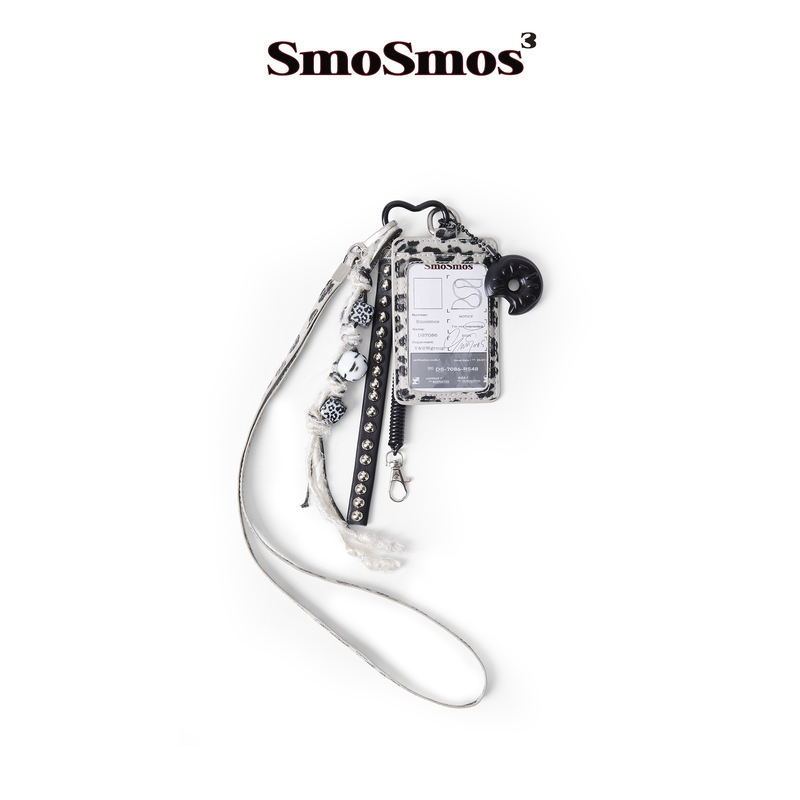 Smosmos【Leopard Print Badge】Vintage Original Workplace Bag Pendant Versatile Fashionable Bag Keychain Gift Smosmos【Leopard Print Badge】Vintage Original Workplace Bag Pendant Versatile Fashionable Bag Keychain Gift