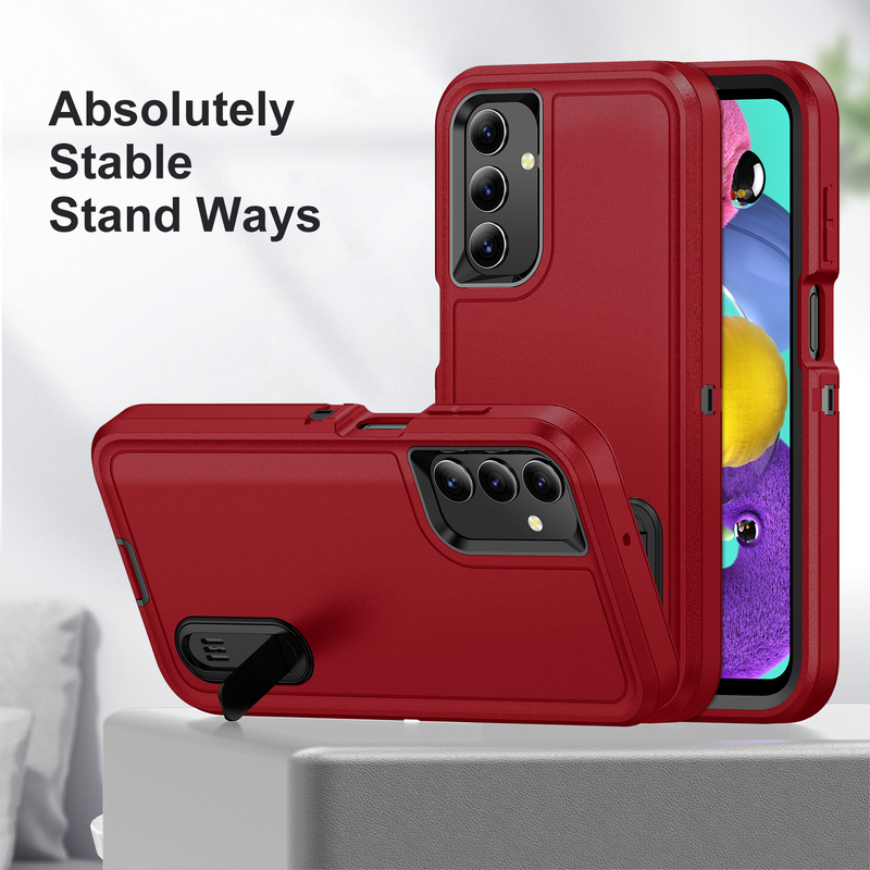 Suitable for Samsung A17/A16 Phone Case Stand, Samsung A15/A54 Protective Triple-Protection A14/A03S Thickened Anti-Drop A13/A53 Protective Cover Suitable for Samsung A17/A16 Phone Case Stand, Samsung A15/A54 Protective Triple-Protection A14/A03S Thickened Anti-Drop A13/A53 Protective Cover