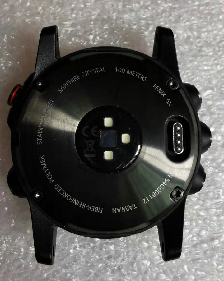 Original fitting Canin Garmin Fenix 5X smart motion watches battery rear cover gold silver touch points