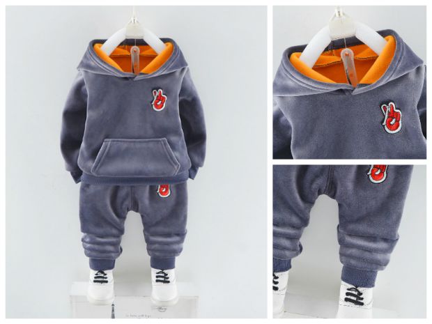 Bé trai và bé gái 1-2-3-4-5 tuổi mùa thu và mùa đông mẫu áo khoác cotton dày thể thao cộng với áo nhung trẻ em mặc quan ao tre em mua he