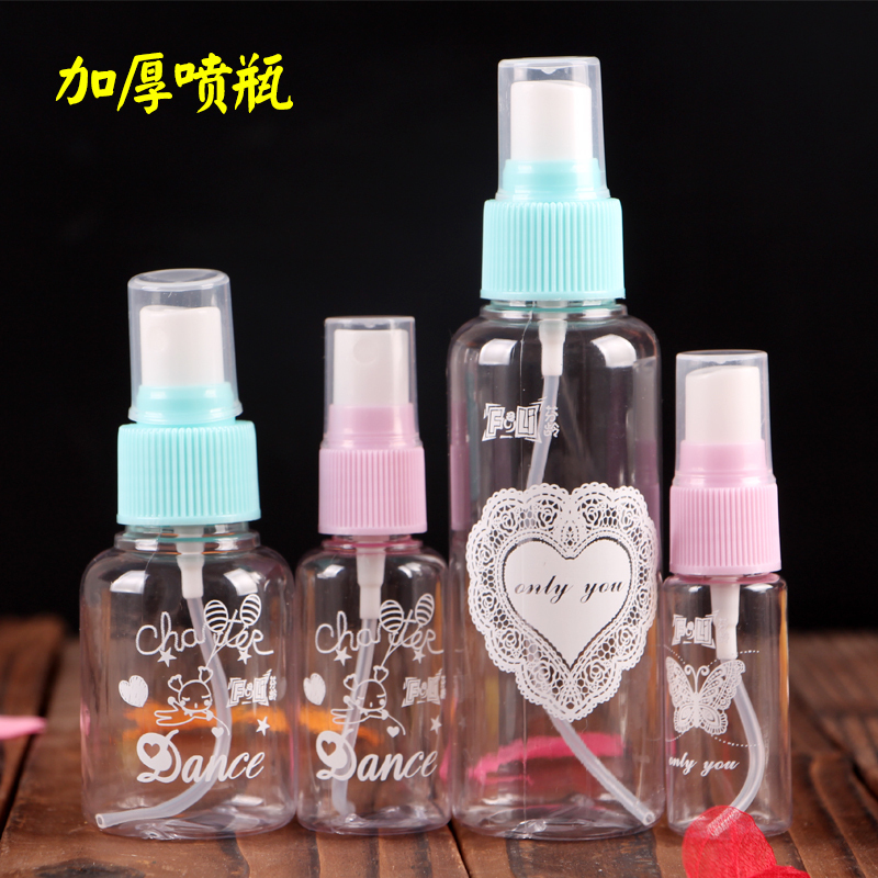 Business Trip Air Bottle Spray Bottle Press Mouth Bottle Perfume Makeup Moisture Bottling Makeup Tool Color Pattern Random