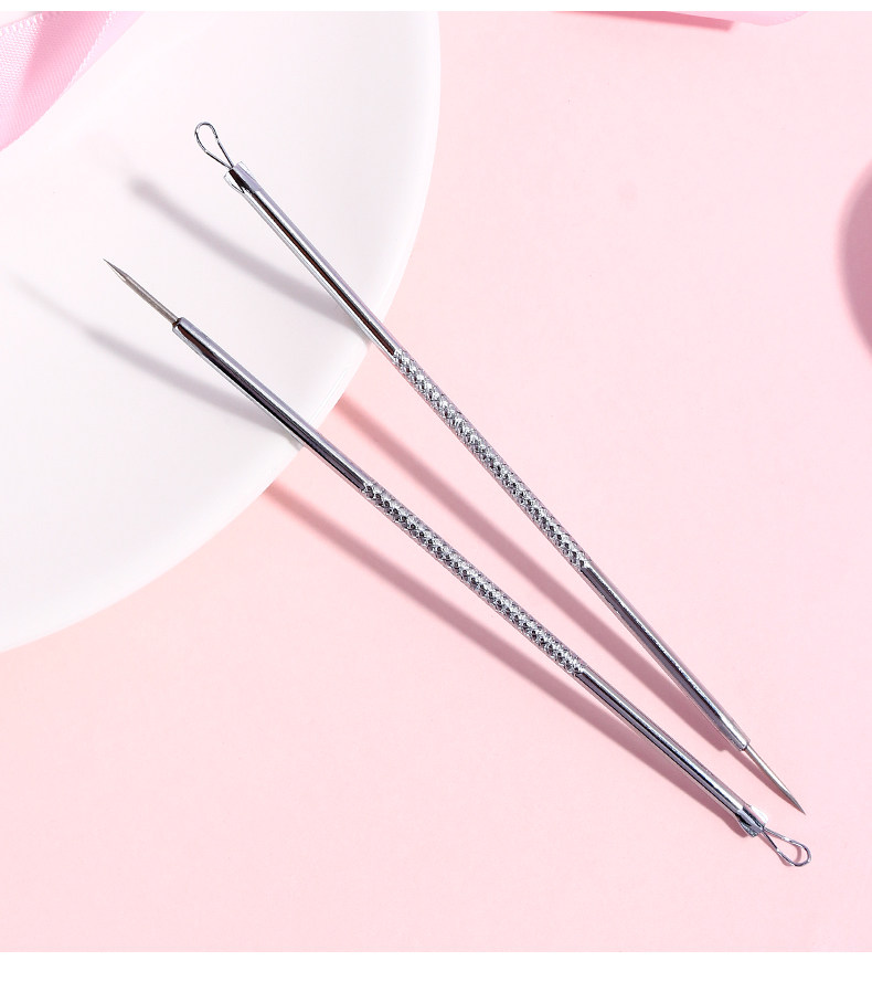 Fen - age stainless steel acne needle dark scabies to white head to black head needle to pick pox - pine beauty tool