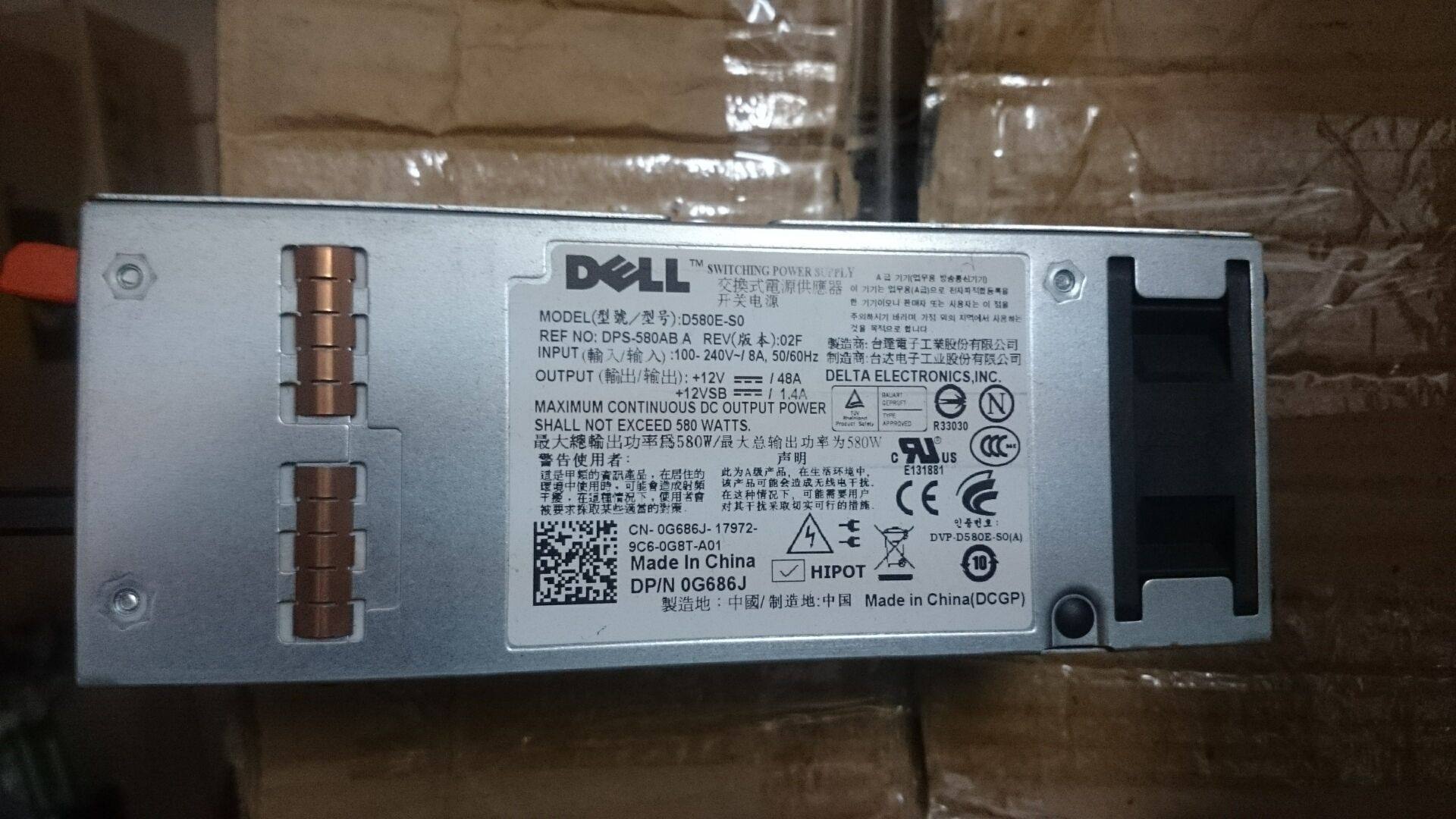 DELL T410 server power supply F5XMD G686J 580W A580E-S0 A580E-S0 D580E-S0
