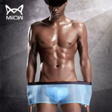 Шелковые трусы, дышащие штаны, сексуальные шорты, средняя посадка