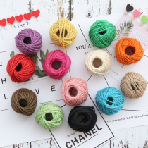 Color retro windy diy hand woven material Home photo wall Pendant Decoration Rope Fine Hemp Rope Hot Sell