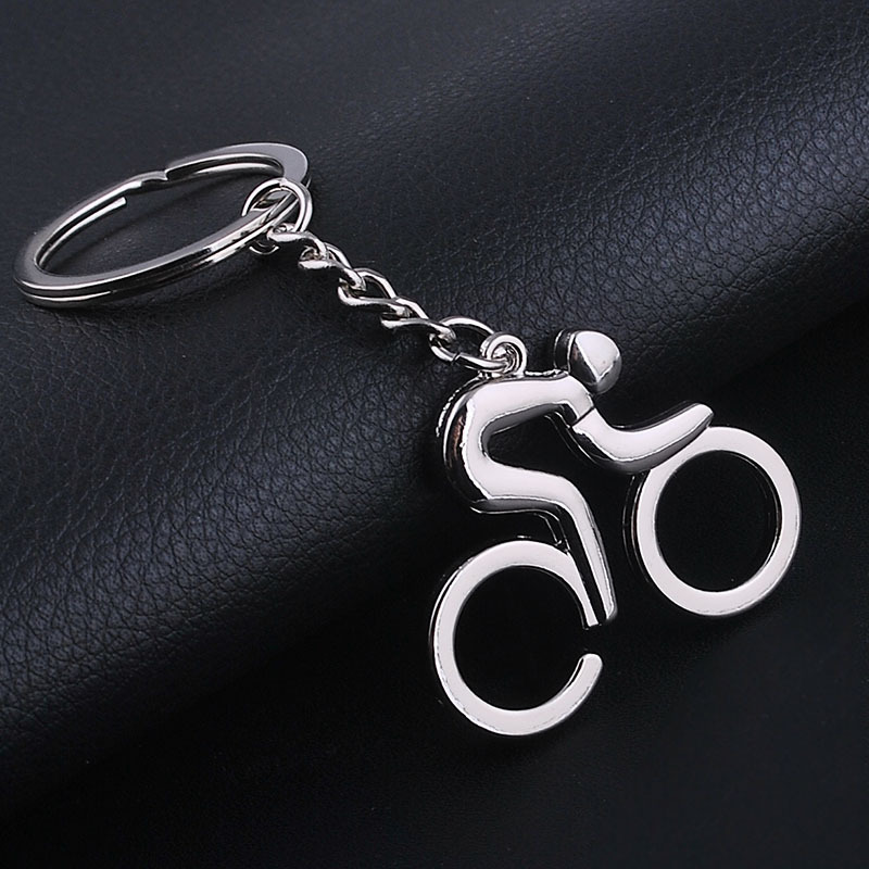 New Minimalist Style Sports Series High-End Metal Hollow Pendant Cycling Keychain Gx-200