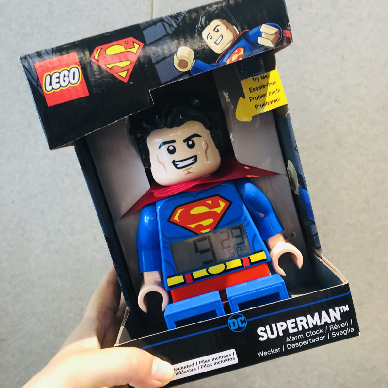 Lego Alarm Clock Superman Batman Big Movie Clowns Children Gift Clock Toy Robin Buckle