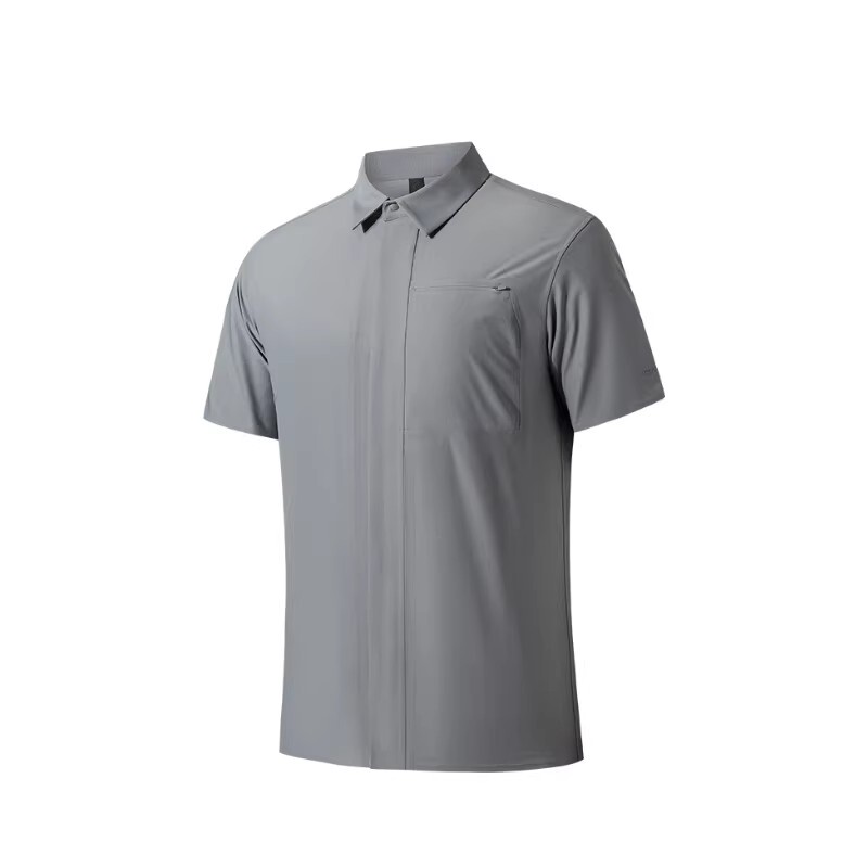 Anta Champion All-Weather Series Fast-Drying Short-Sleeved Shirt Men's Summer Lapel Short T-Shirt 152520110