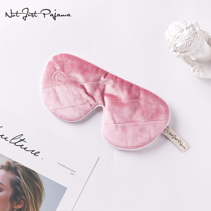 notjustpajama velvet eyepatch aircraft travel office sleep breathable shading female adjustable