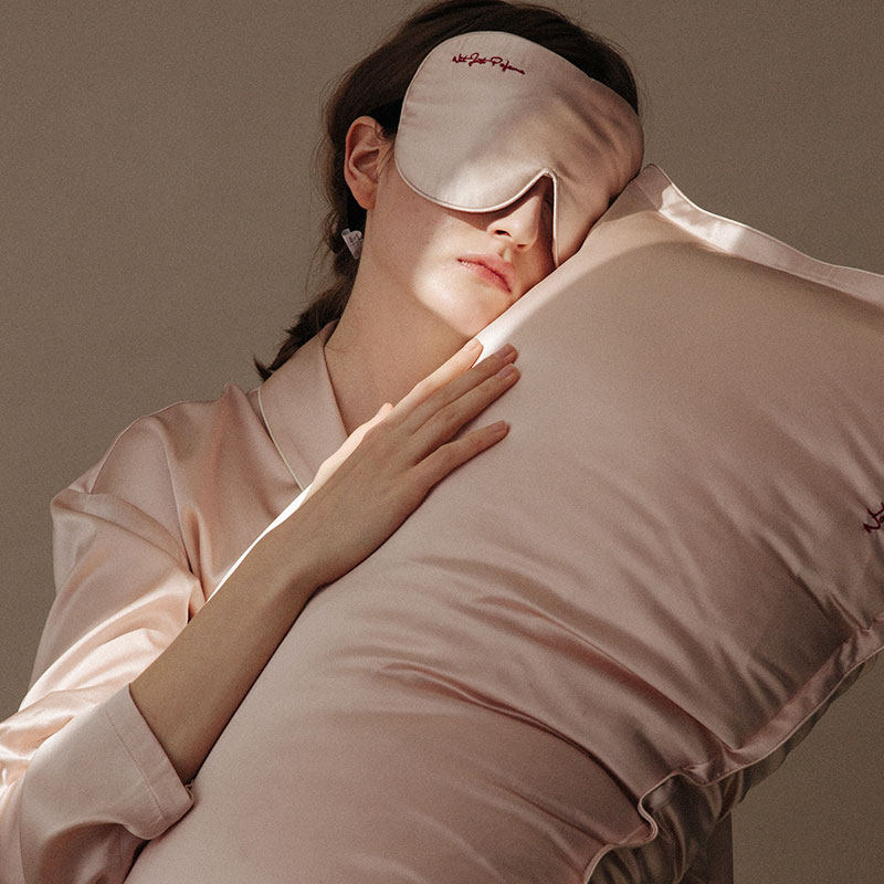Not JUST Pajama Rose series bifacial real silk pillowcase blindfold 22 mmy pillow towel-Taobao