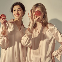 notjustpajama Christmas Gift Silk Pajamas Women Winter 22 Mmm Mulberry Silk Home Clothes Two Pieces