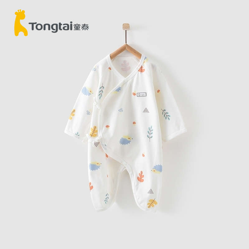 Tong Tai Newborn Clothes Baby Dress 0-3 Months Newborns Men And Women Baby Pure Cotton Butterfly Khaclothes Climbing Clothes