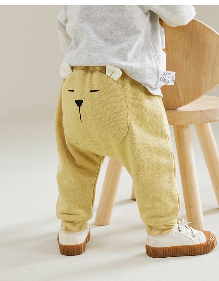 Bala Baby Spring Autumn Thin Child Long Pants Male And Female Child Great Pp Jeans Kharen Pants External Wearing Pure Cotton Casual Pants