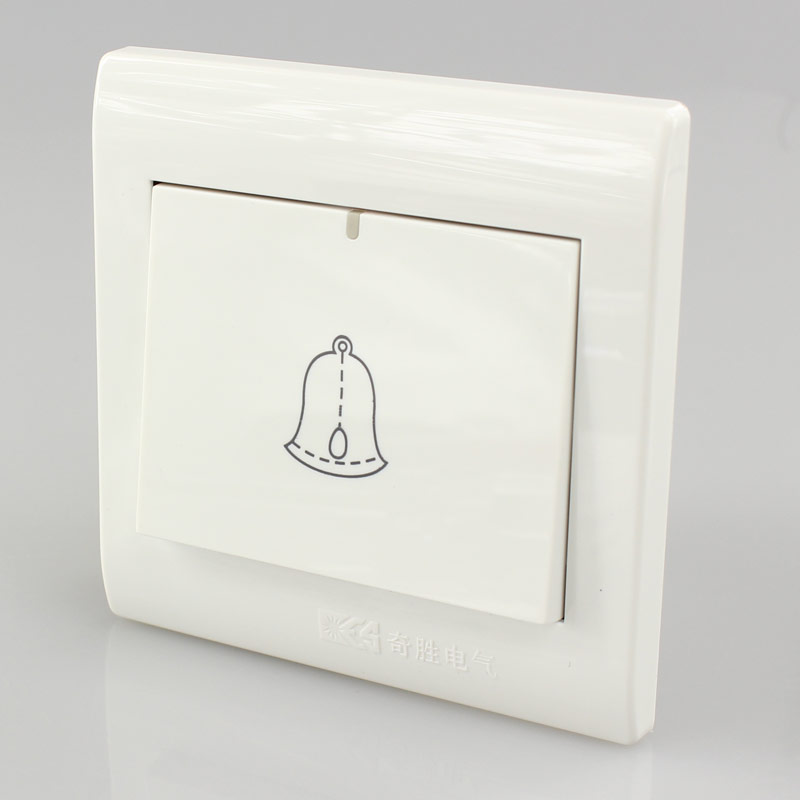 Guangdong Qisheng Electric K2 0 wall concealed large panel doorbell switch panel guest room home doorbell button type 86