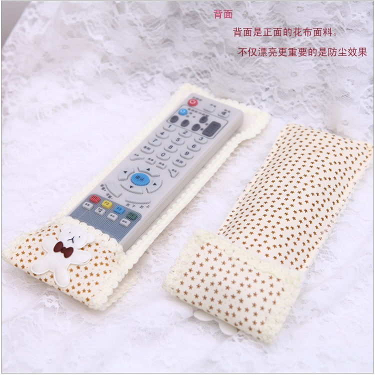 3 Gói gấu vải dễ thương TV điều khiển từ xa Bộ Hàn Quốc Điều hòa nhiệt độ túi bọc máy giặt