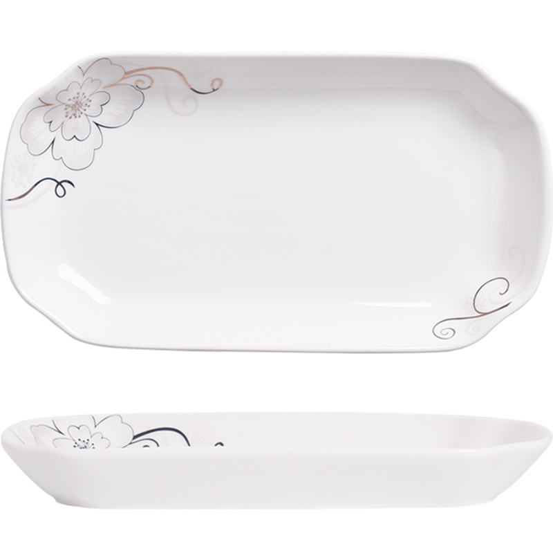Jane eyre describes ipads porcelain tableware ceramics couples large baking steamed fish dish fish dish rectangular plate oval plates