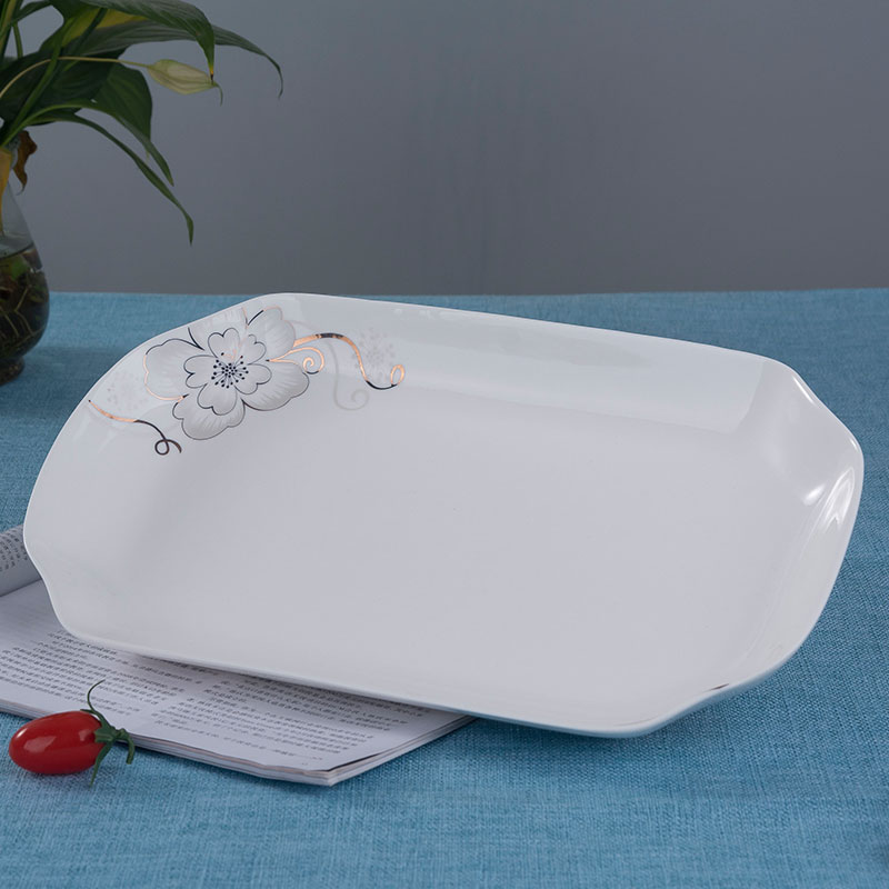 Jane eyre describes ipads porcelain tableware ceramics couples large baking steamed fish dish fish dish rectangular plate oval plates