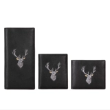 Бумажник, короткая трендовая сумка, модный кошелек, из натуральной кожи