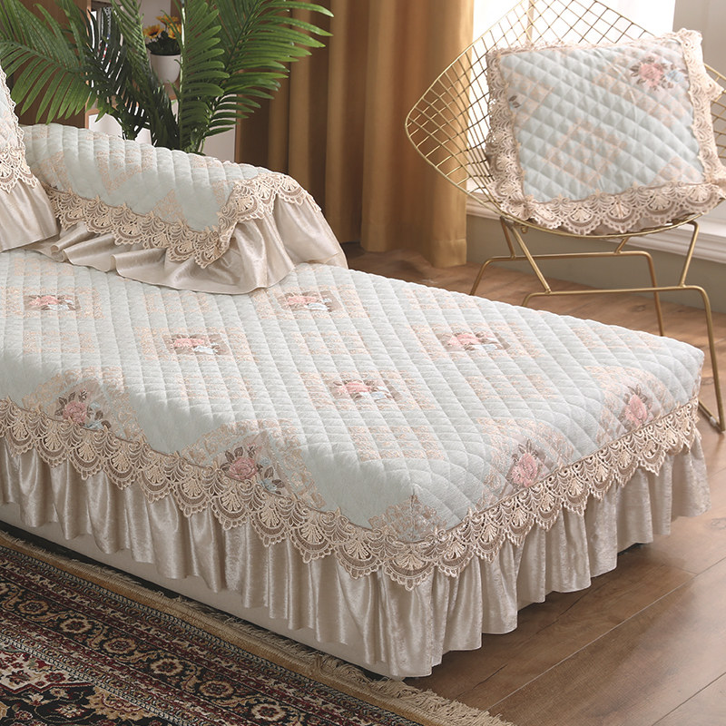 Sofa cushion four seasons universal chenille sofa cover Nordic simple modern winter non-slip fabric cushion