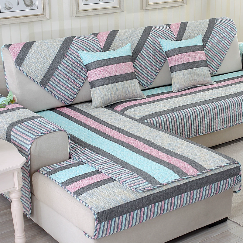 Sofa đệm bốn mùa phổ vải đệm cotton phòng khách kết hợp chống trượt đơn giản hiện đại đầy đủ bọc sofa bìa khăn - Ghế đệm / đệm Sofa