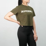 XPODIUM Модная комфортная дышащая летняя сверхлегкая футболка с коротким рукавом для спортзала для тренировок для отдыха, круглый воротник